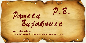 Pamela Bujaković vizit kartica